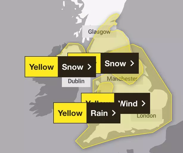 英国气象局发布降雪预警,新年期间降雨量将达到10英寸