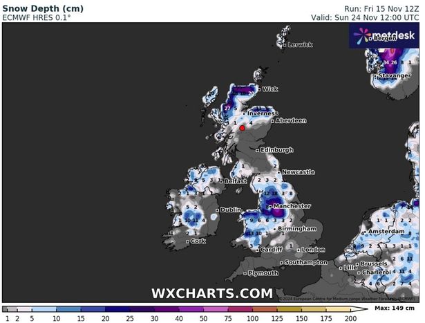 由于英国人准备迎接冷空气,本周所有地区都将错过降雪
