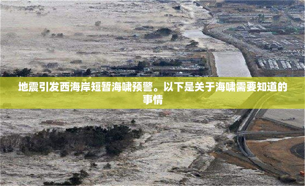 地震引发西海岸短暂海啸预警。以下是关于海啸需要知道的事情